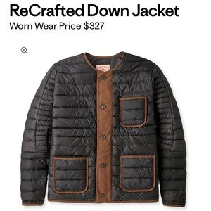Patagonia Worn wear recrafted puffer down jacket